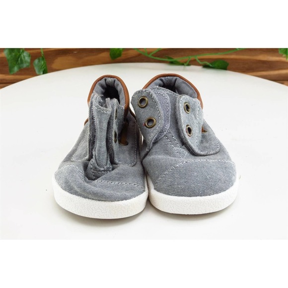 TOMS Toddler Boys 3 Medium Gray Running Fabric - Picture 2 of 5